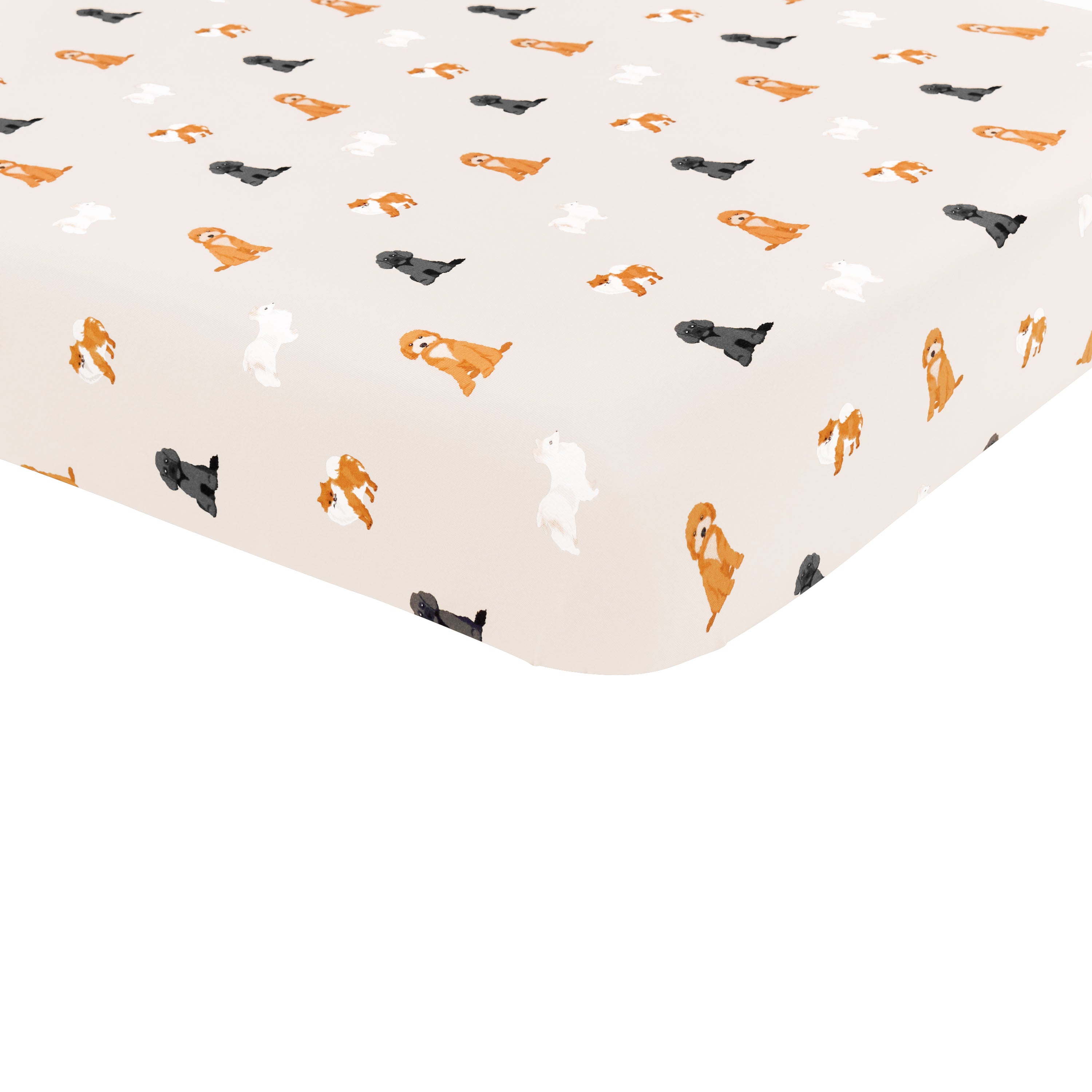 Kyte Baby's Crib Sheet in Fluffy Dog