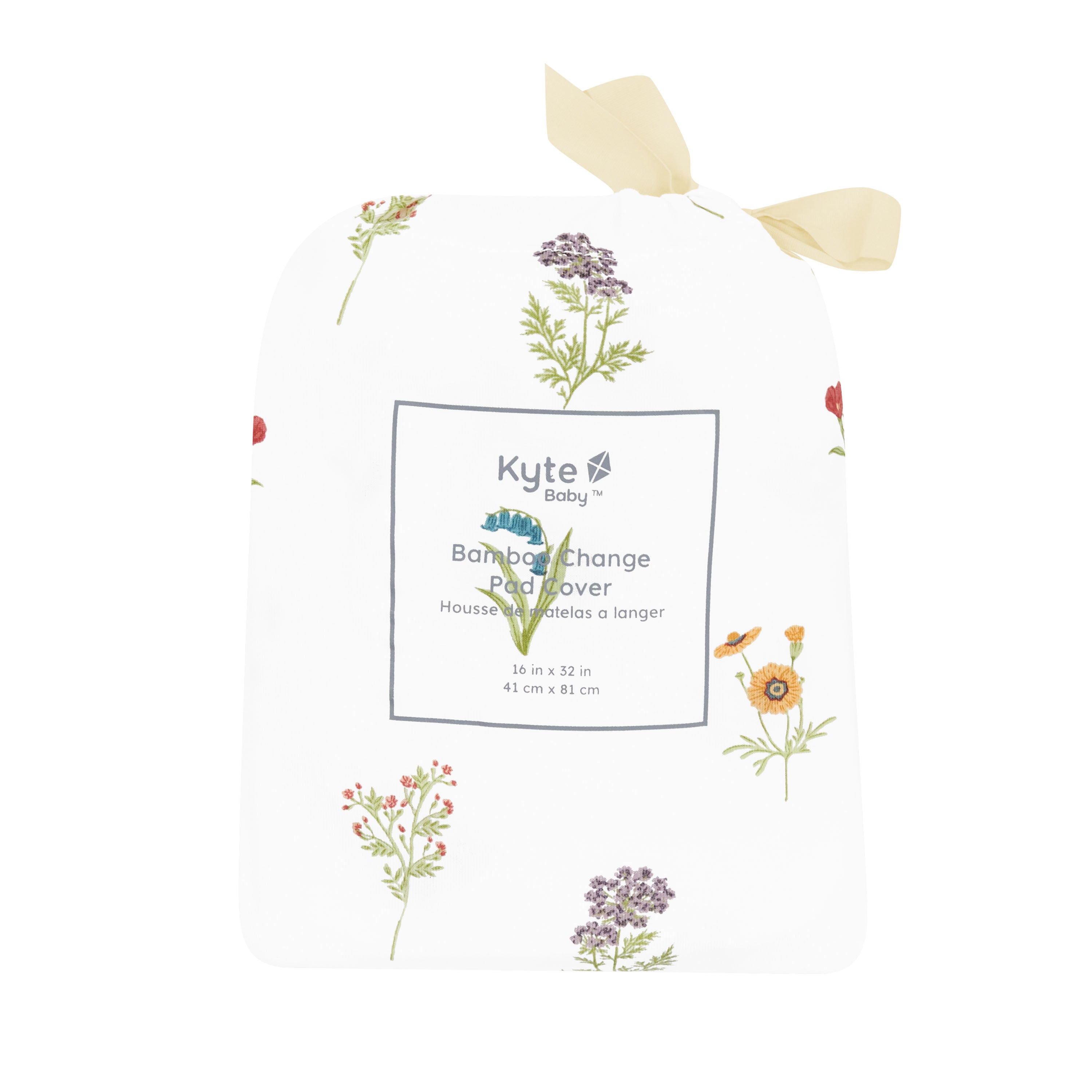 Change Pad Cover in Wildflower packaging