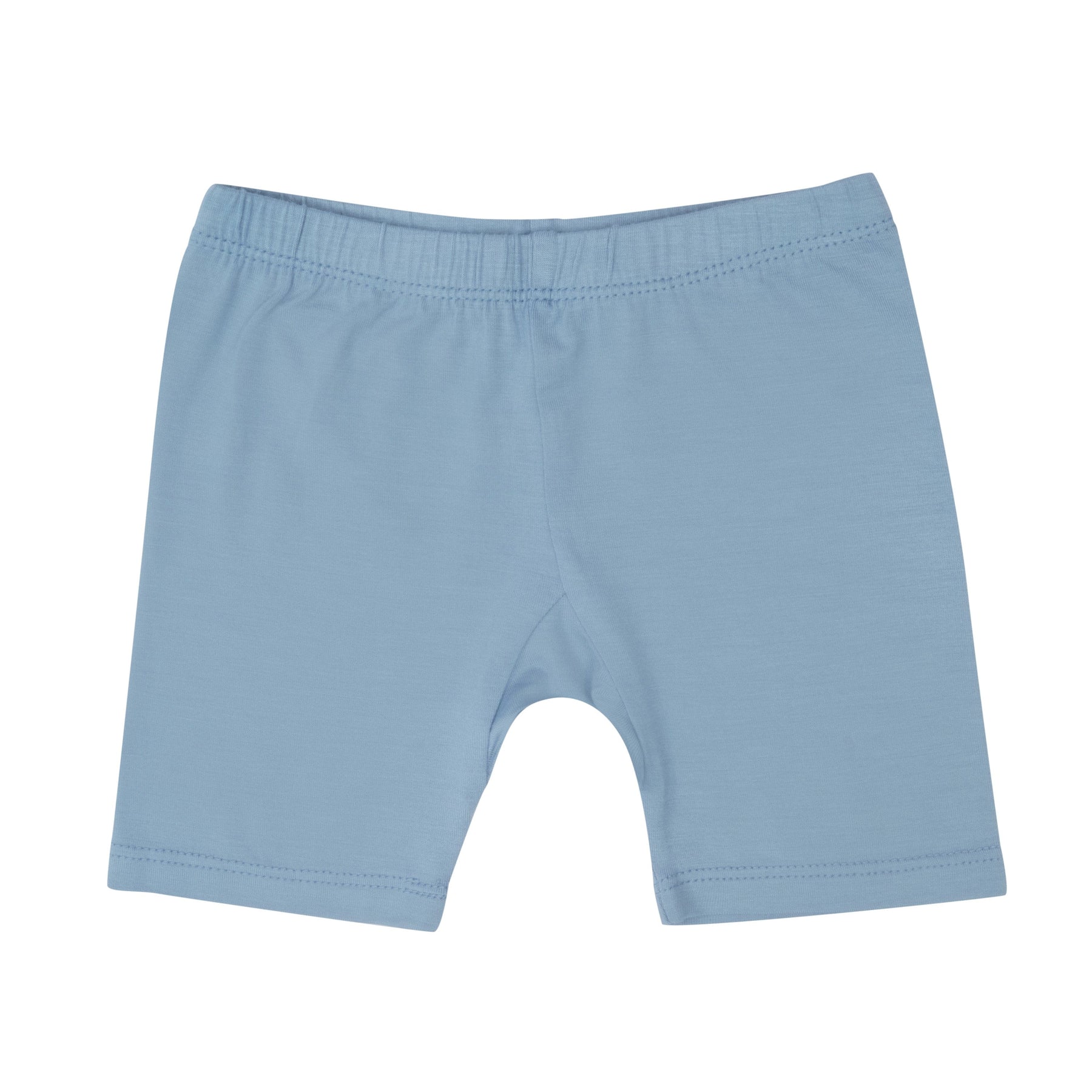 Flat lay of the shorts from the Kyte Baby Short Sleeve Pajamas in Slate